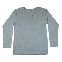 Polo Manga Larga Cuello V Tallas S-M-L